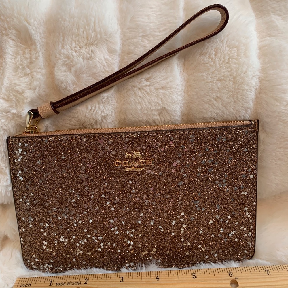 Coach Wristlet Stars and Glitter